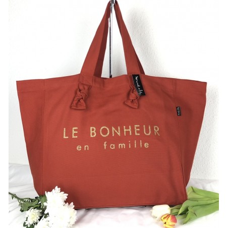 Sac en tissu LE BONHEUR EN FAMILLE