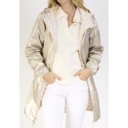 Imperméable BELINE beige/doré