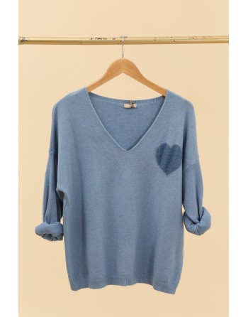 Pull EMILY (bleu jeans)