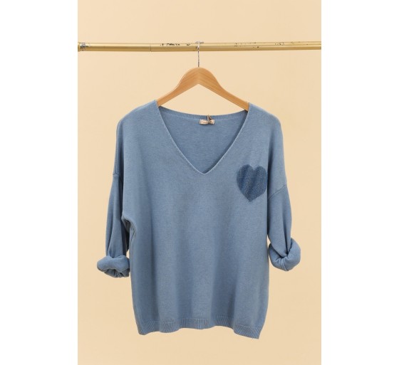 Pull EMILY (bleu jeans)